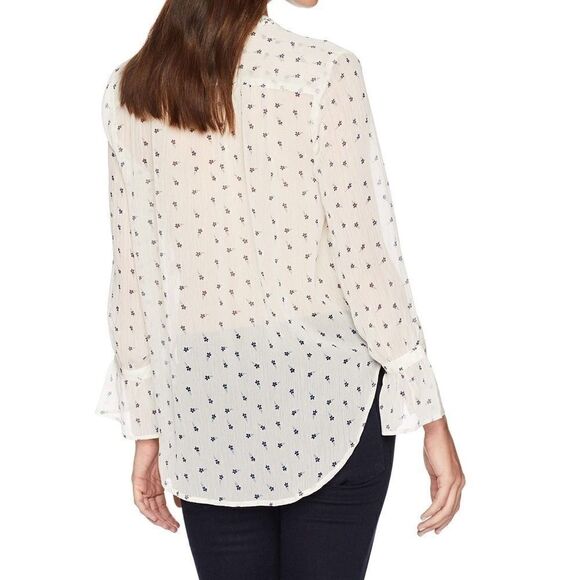 Lucky Brand Multicolor mixed print button blouse - Picture 2 of 7